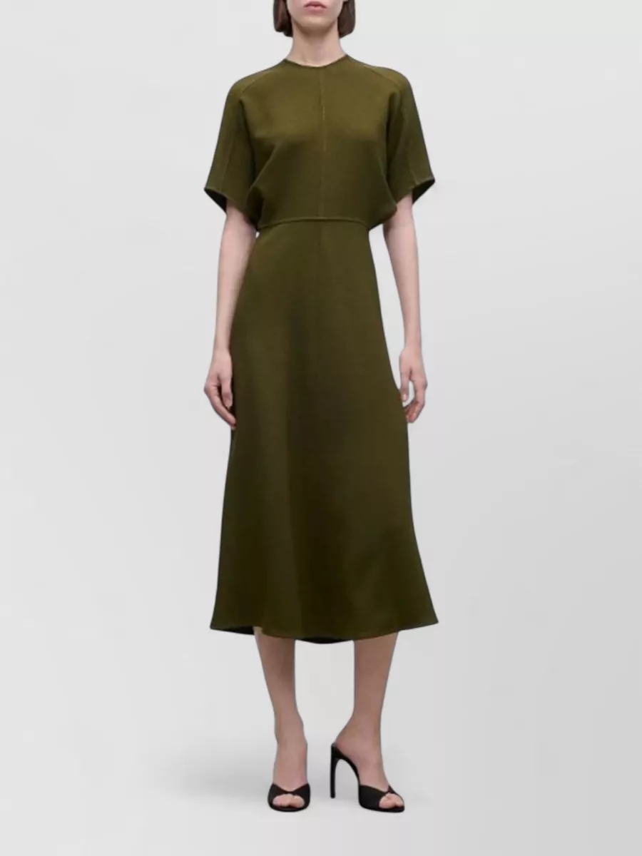 Victoria Beckham Draped Midi Dress