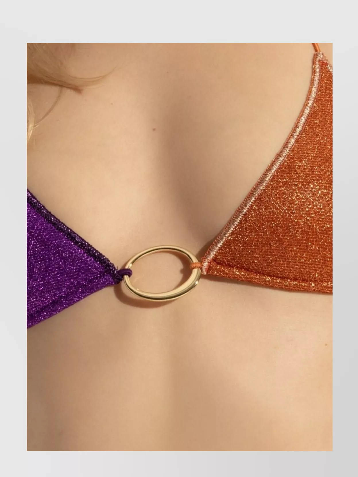 Oseree Lumiere O-kini Tie-side Halter In Multi