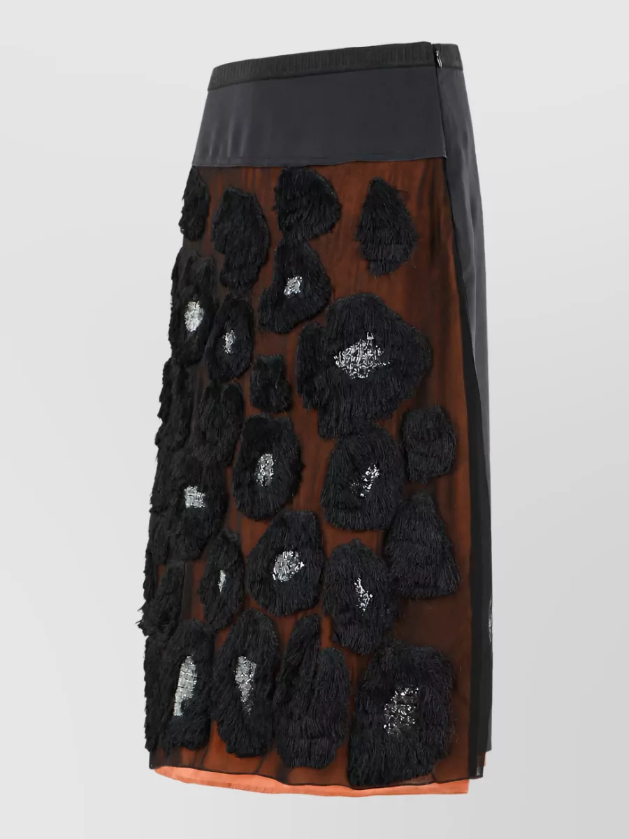 Marni Silk Blend A-Line Skirt