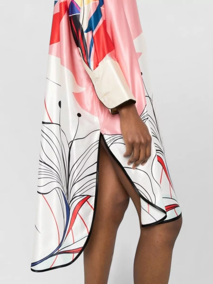 F.r.s For Restless Sleepers Silk Floral Print Midi Dress
