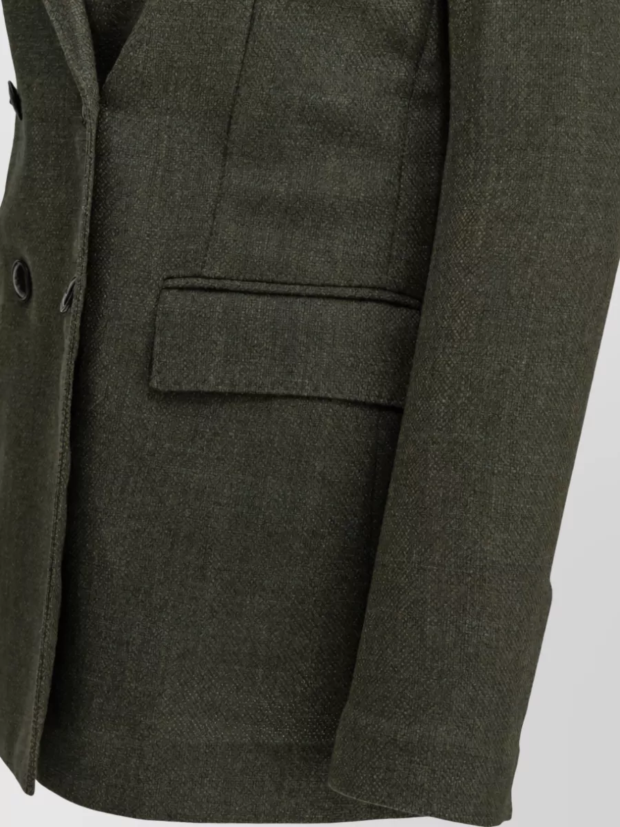 Circolo 1901 Wool Silk Double Breasted Coat
