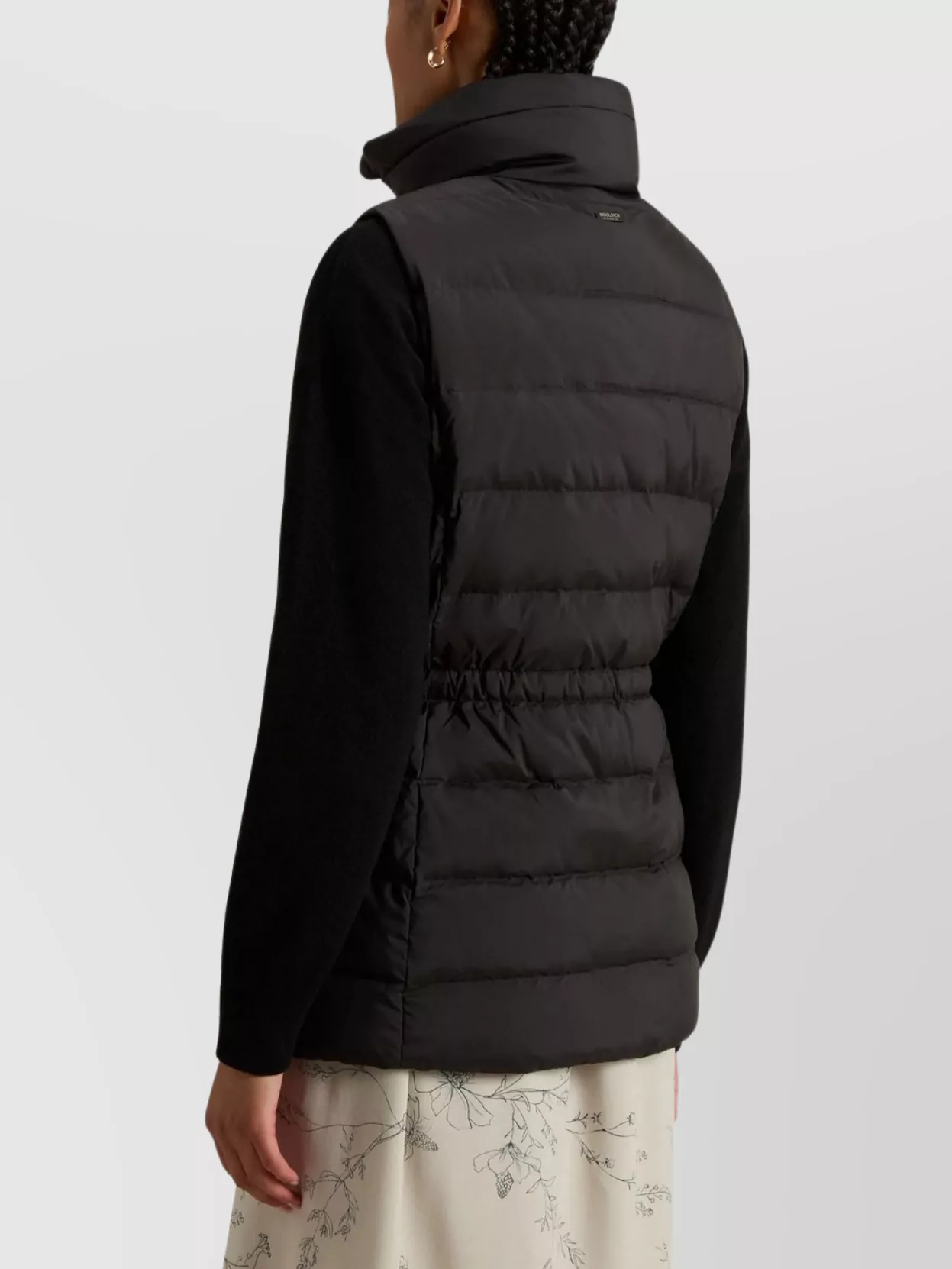 Woolrich Microfiber Padded Vest High Collar
