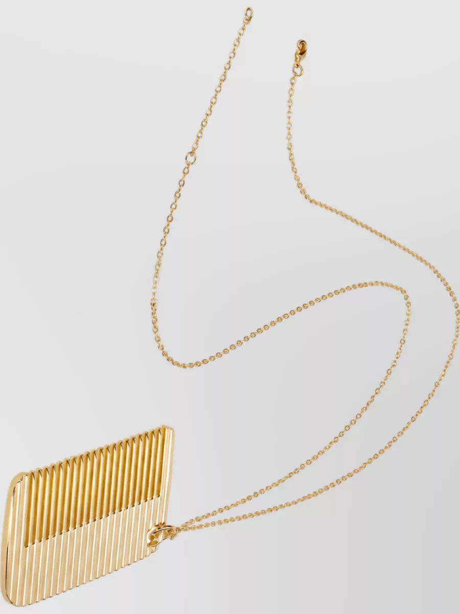 Ami Paris metal comb necklace