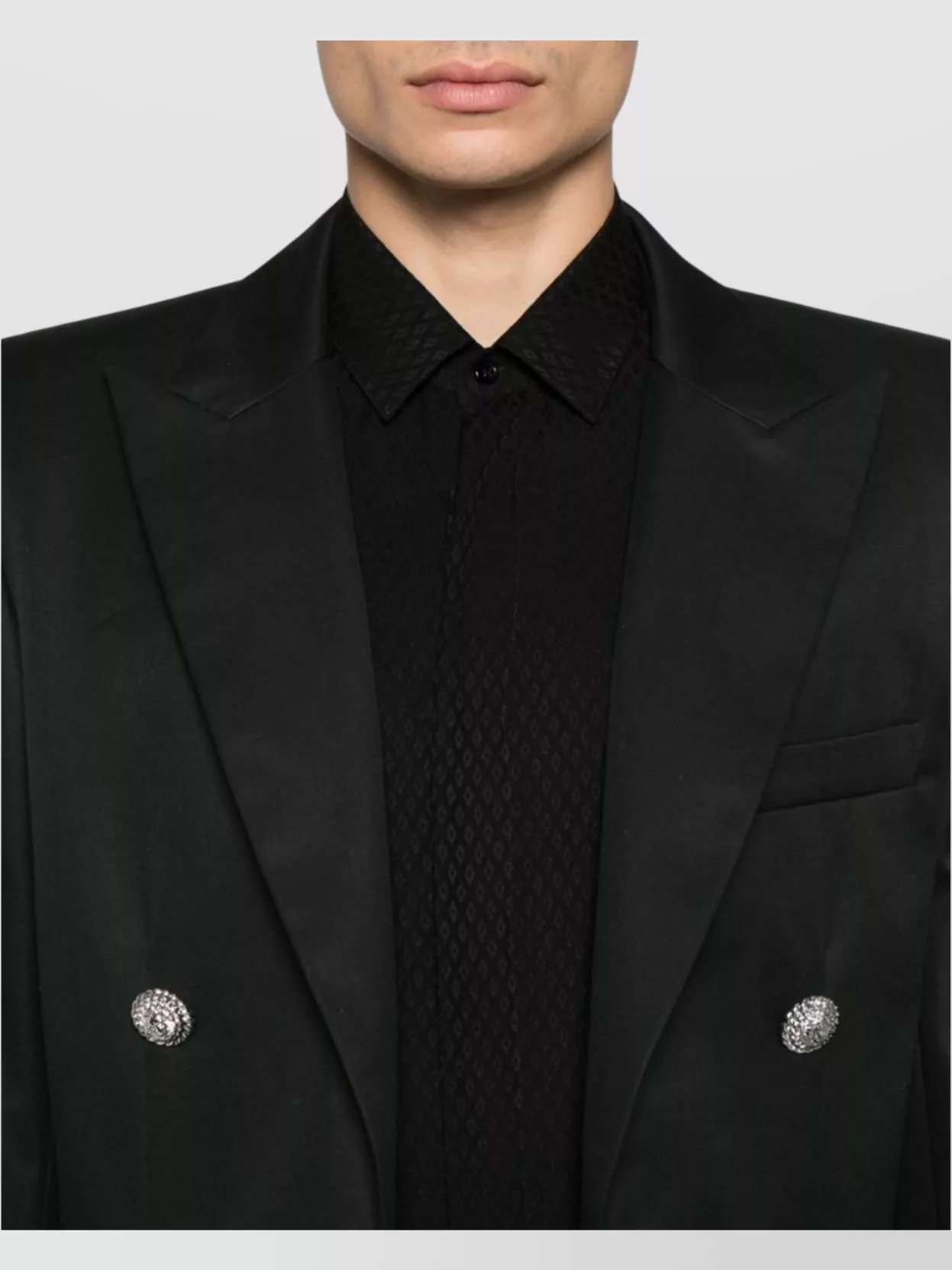 Balmain Cotton Jacket Buttons Front Pockets