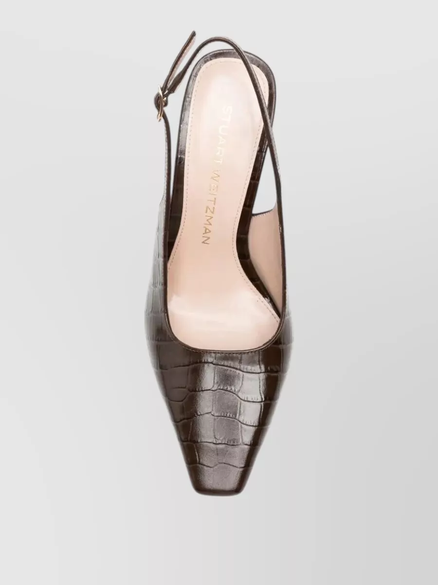 Stuart Weitzman Leather Slingback Pumps