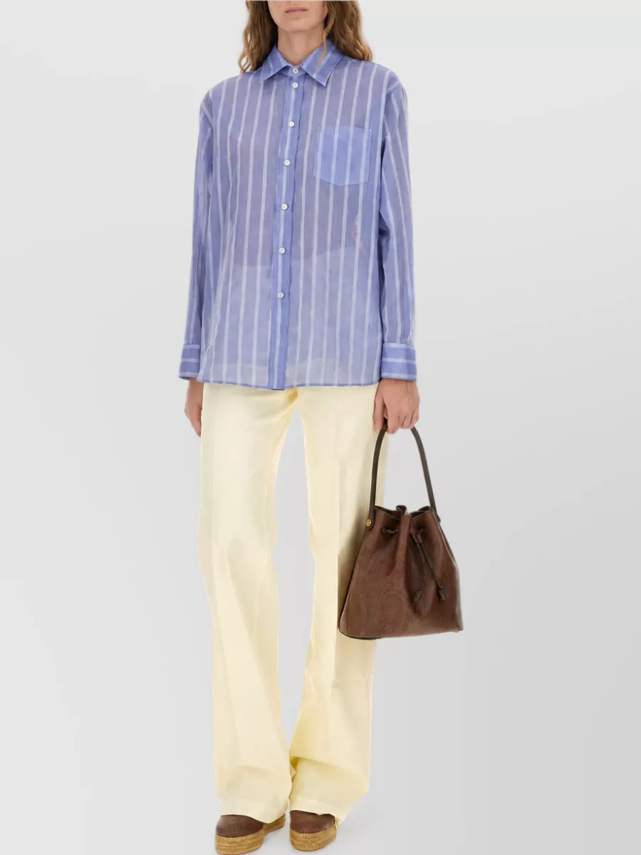 Etro Striped Cotton Shirt