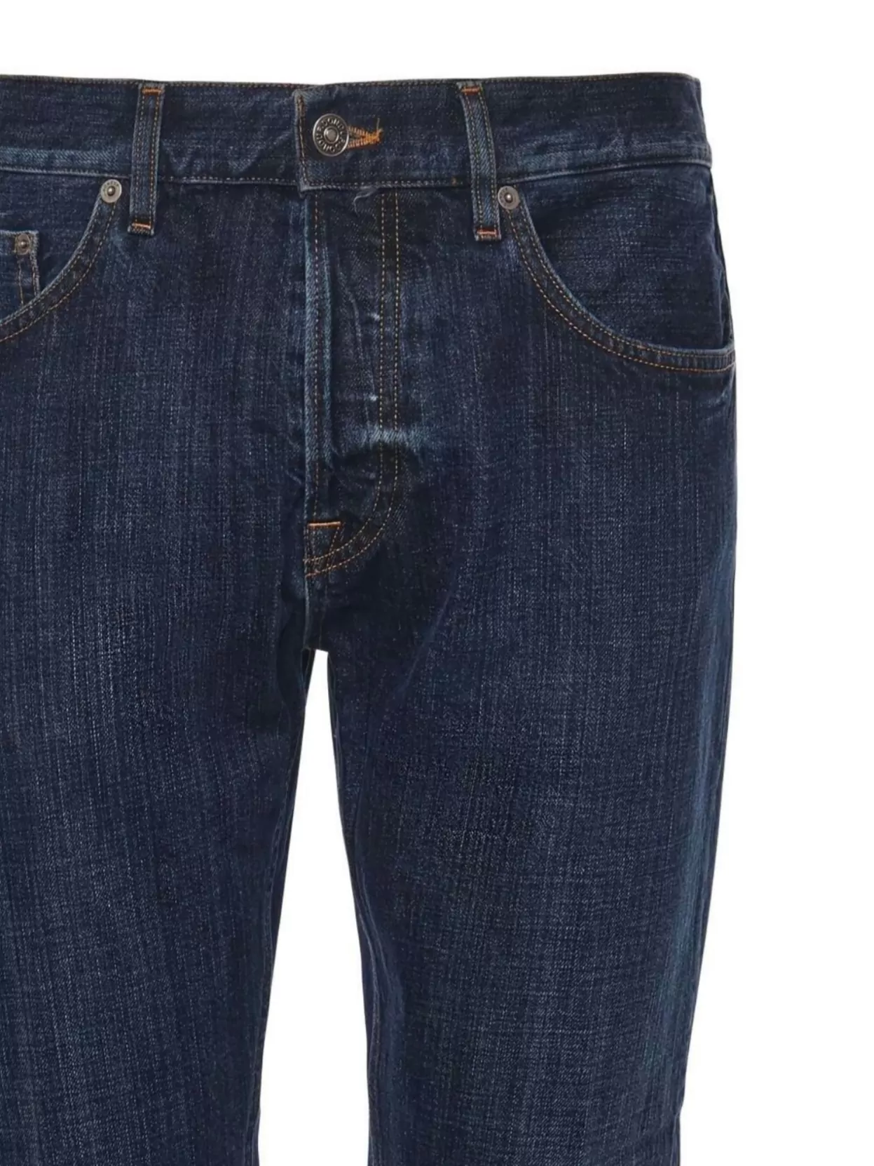 Dondup Straight Leg Jeans Featuring Five-Pocket Design