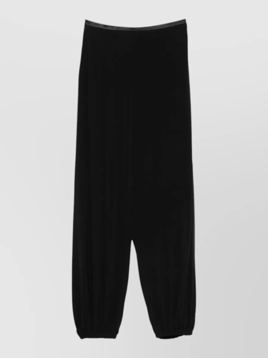 Emporio Armani Gathered Wide-Leg Knee-Length Shorts