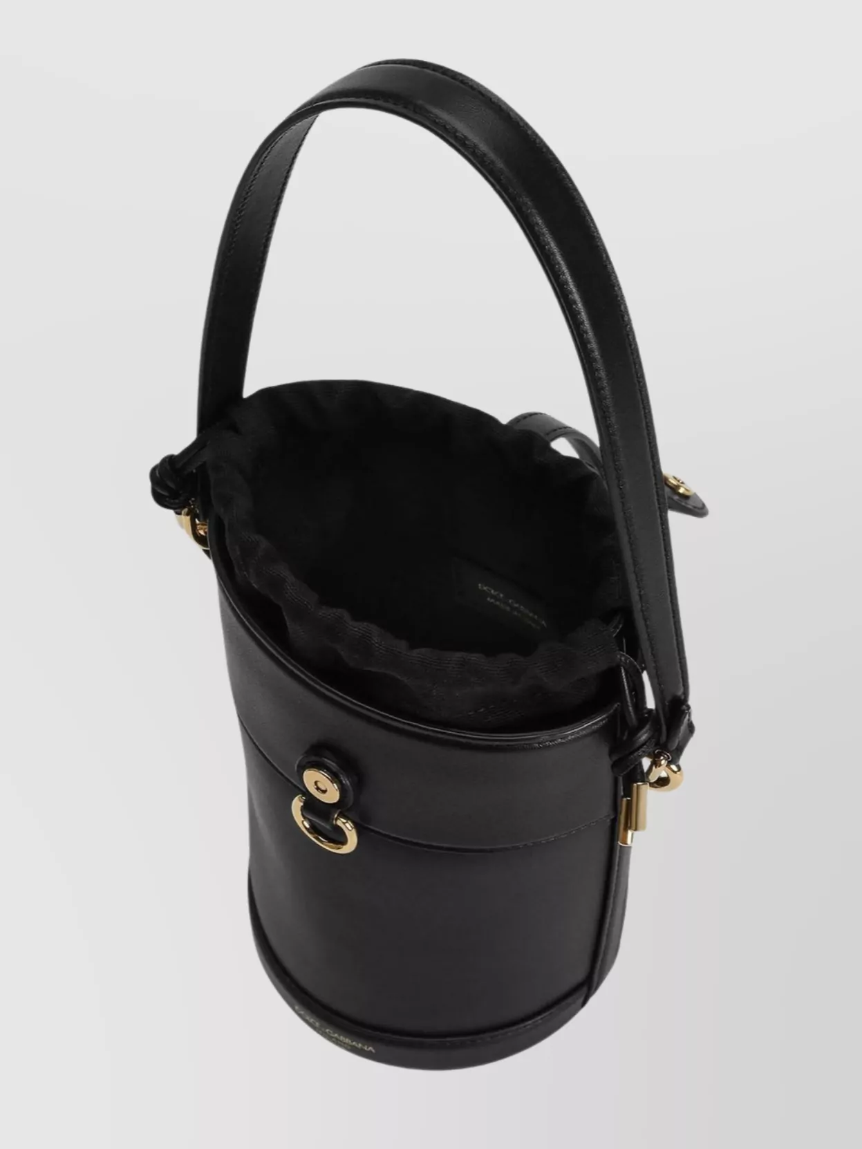 Dolce & Gabbana Capri Bucket Bag Canvas Leather