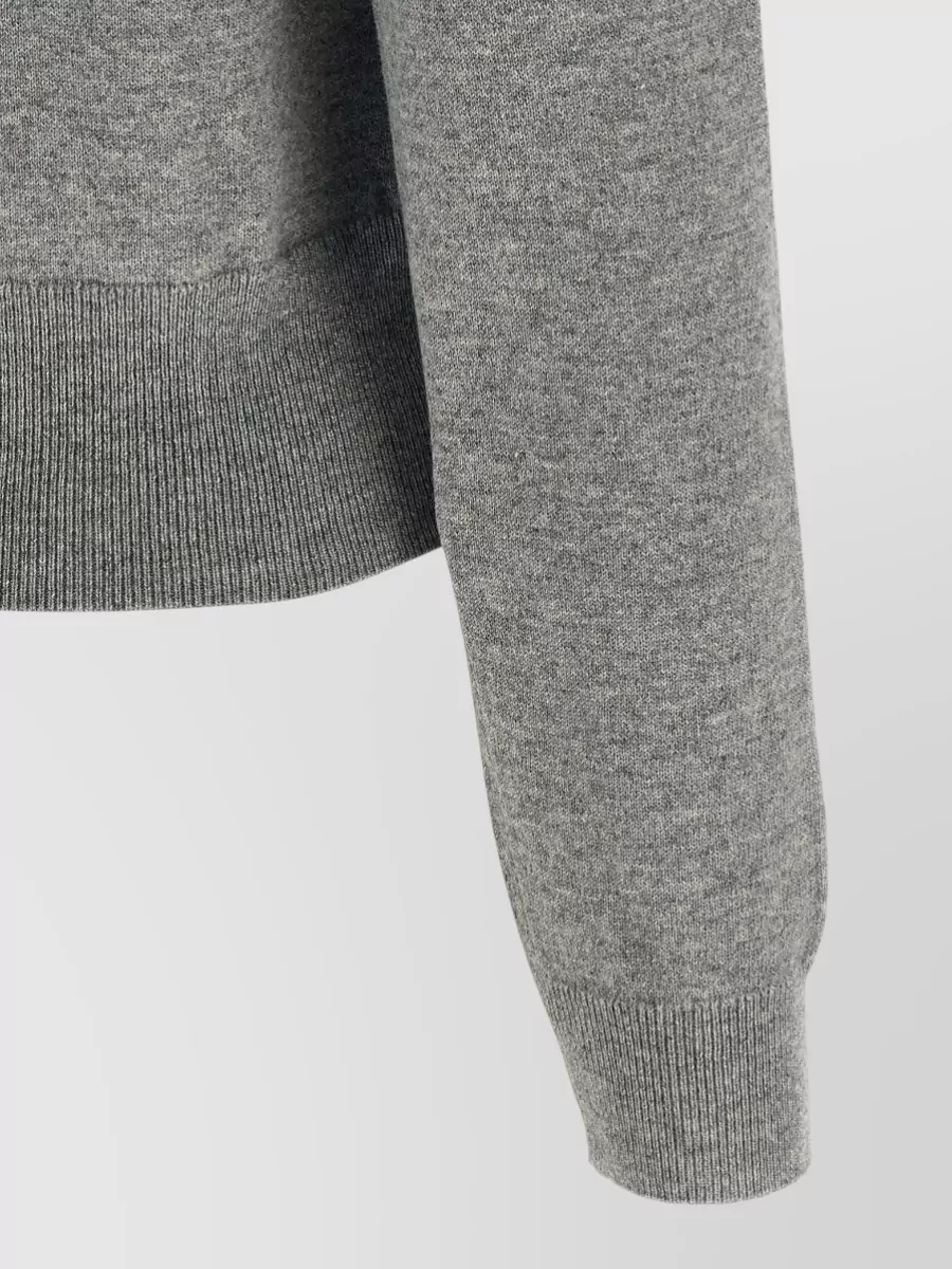 Dolce&Gabbana Cashmere Ribbed Crewneck Cardigan