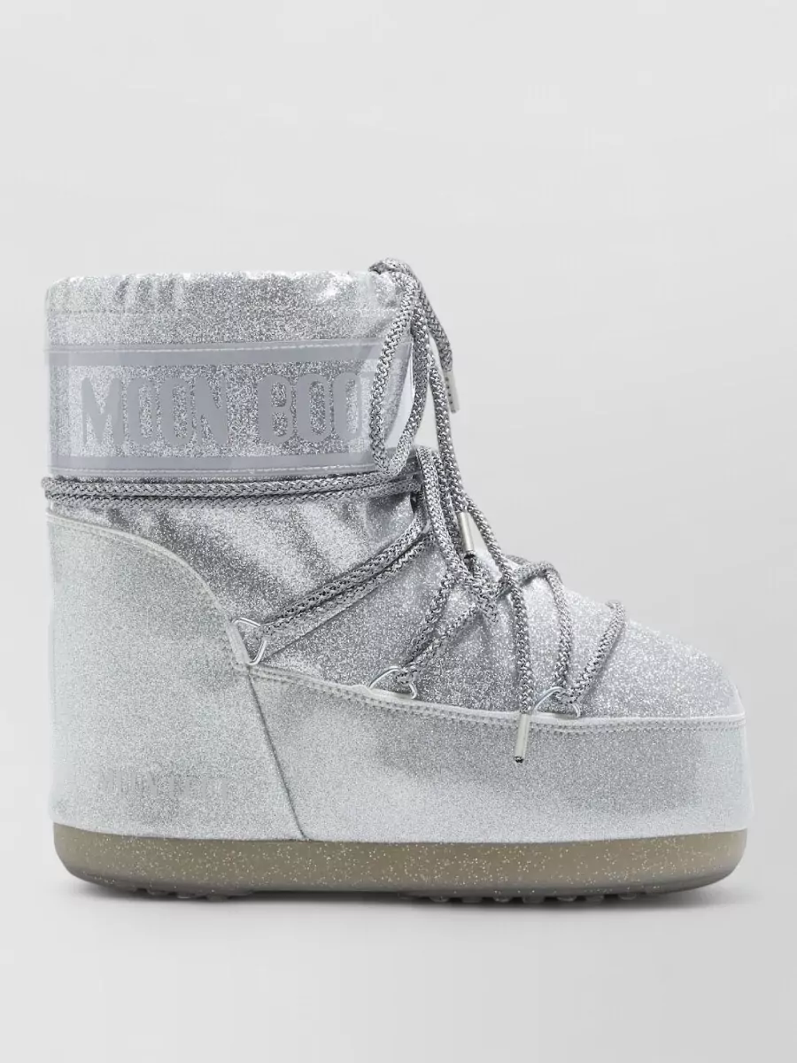 Moon Boot glitter ankle snow boots