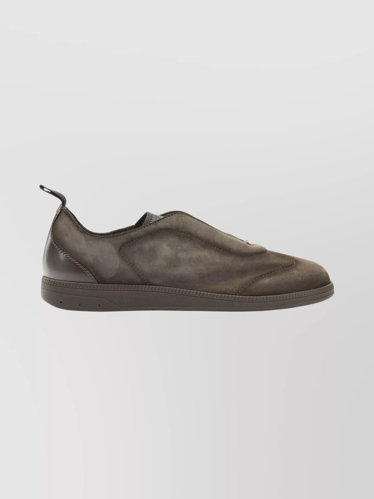 Santoni Suede Sneakers Featuring Elastic Laces