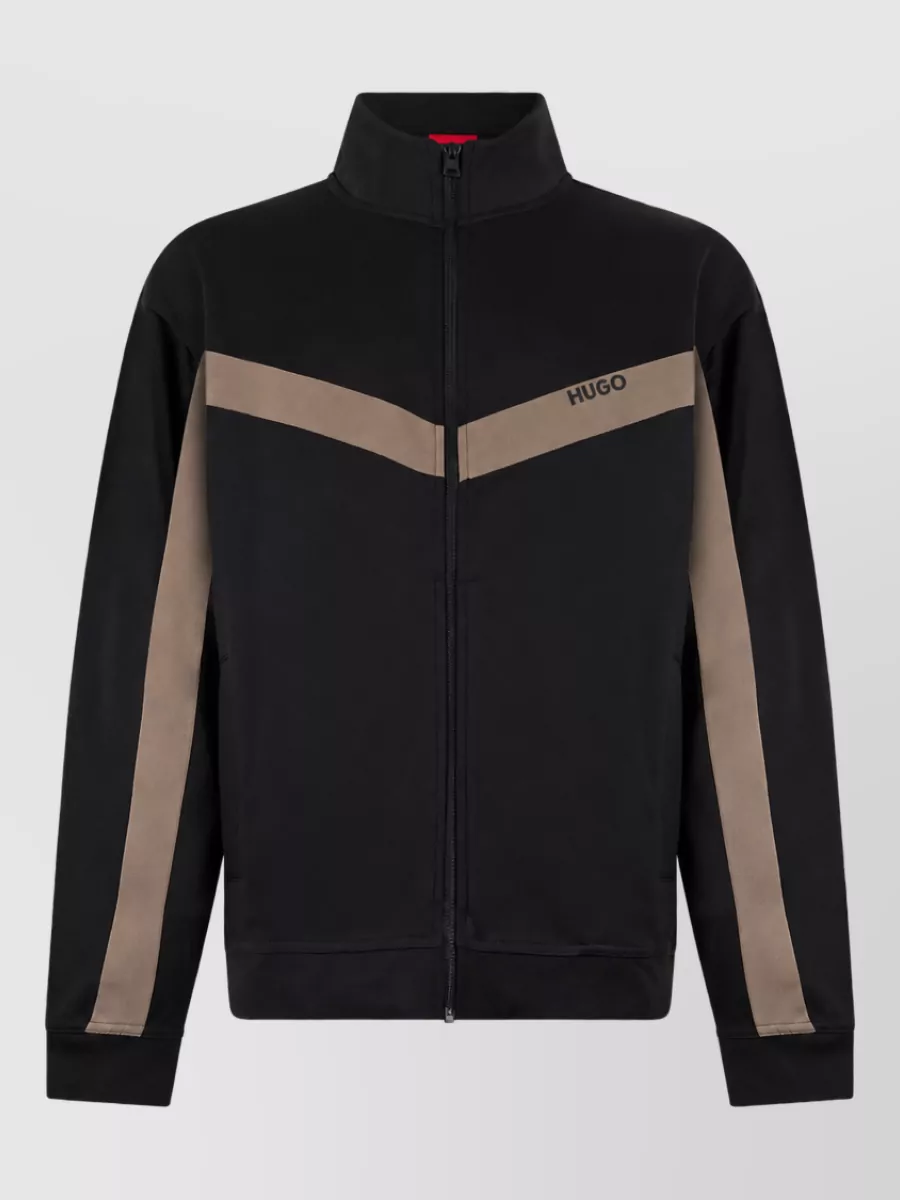 Boss high neck long-sleeve sweatshirt