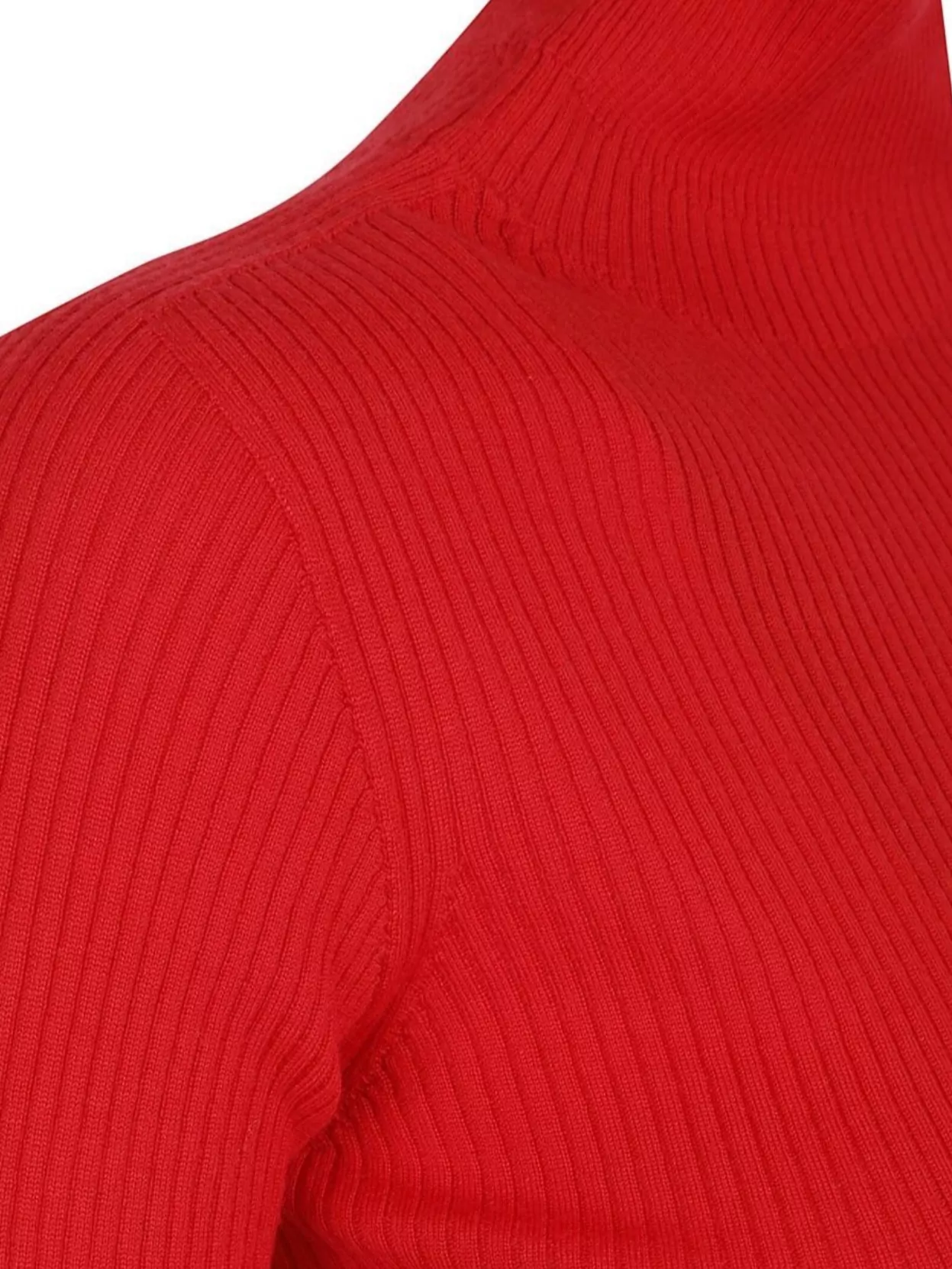 S Max Mara High Neck Ribbed Wool Turtleneck Sweater