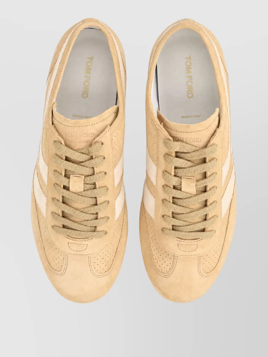 Tom Ford Leather Lace-Up Sneakers