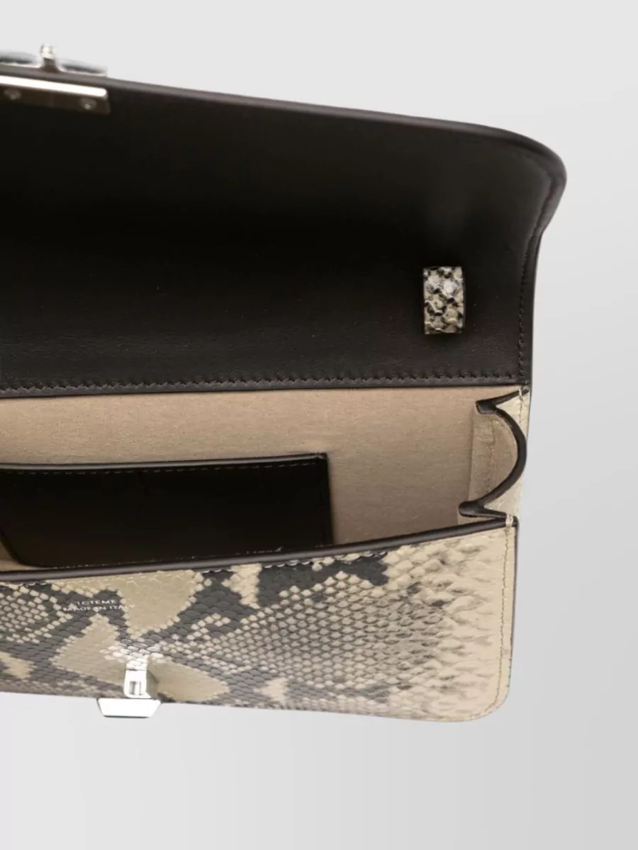 Totême Python Embossed Leather Crossbody Bag