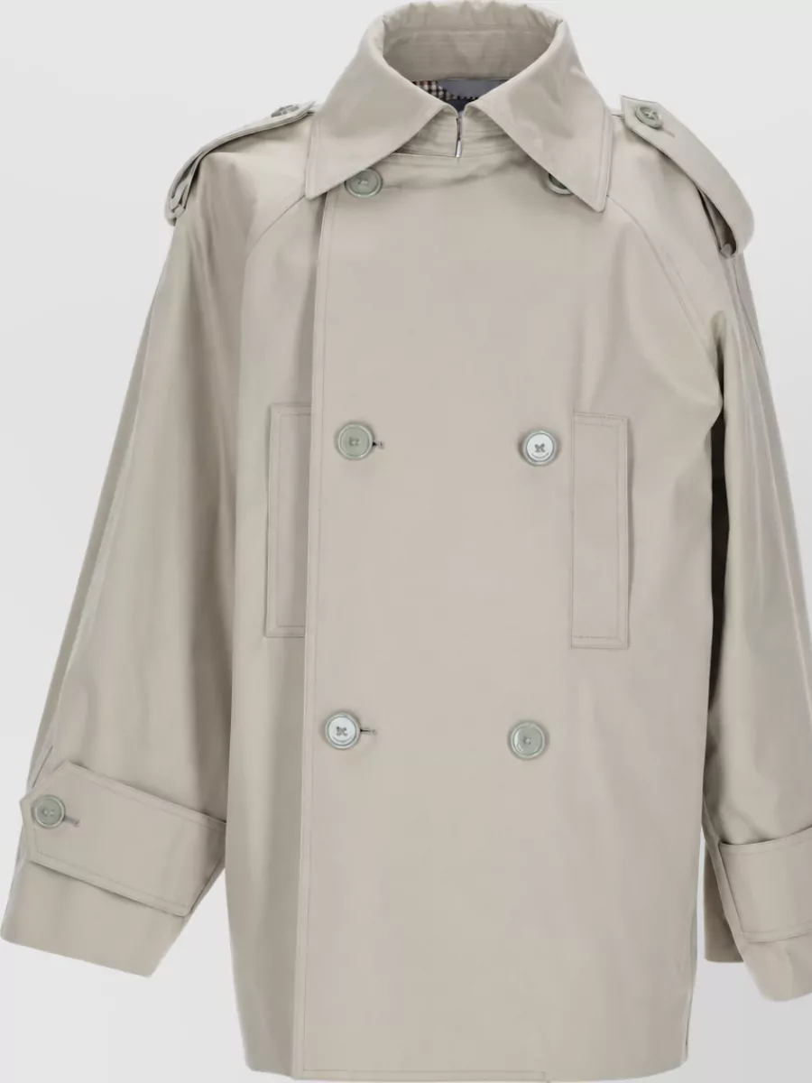 Balenciaga Cotton Double-Breasted Trench Coat