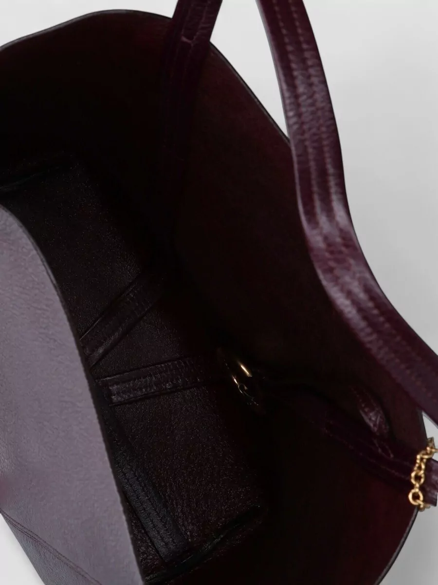 Chloé Tote Bag Structured Shape Double Handles Chain