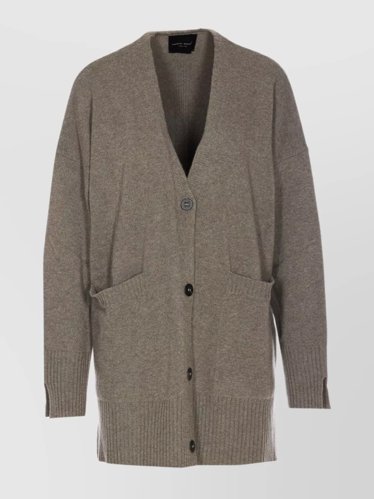 Roberto Collina Knitwear Cardigan With Front Pockets And V-neckline