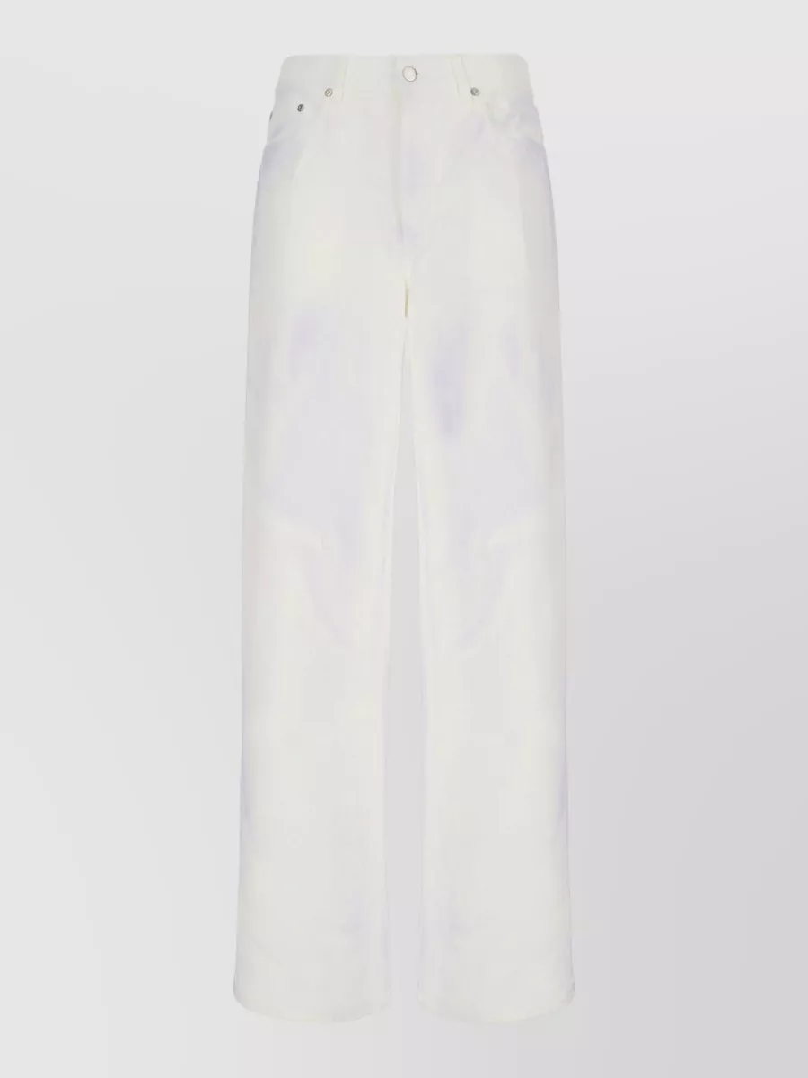 Stella Mccartney Two-tone denim straight-leg jeans