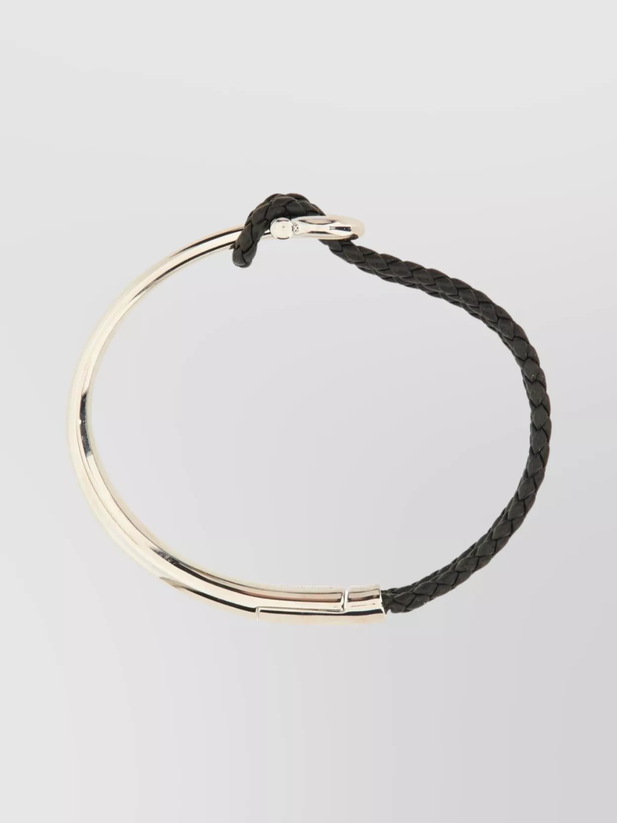 Ferragamo Leather Braided Detail Bracelet