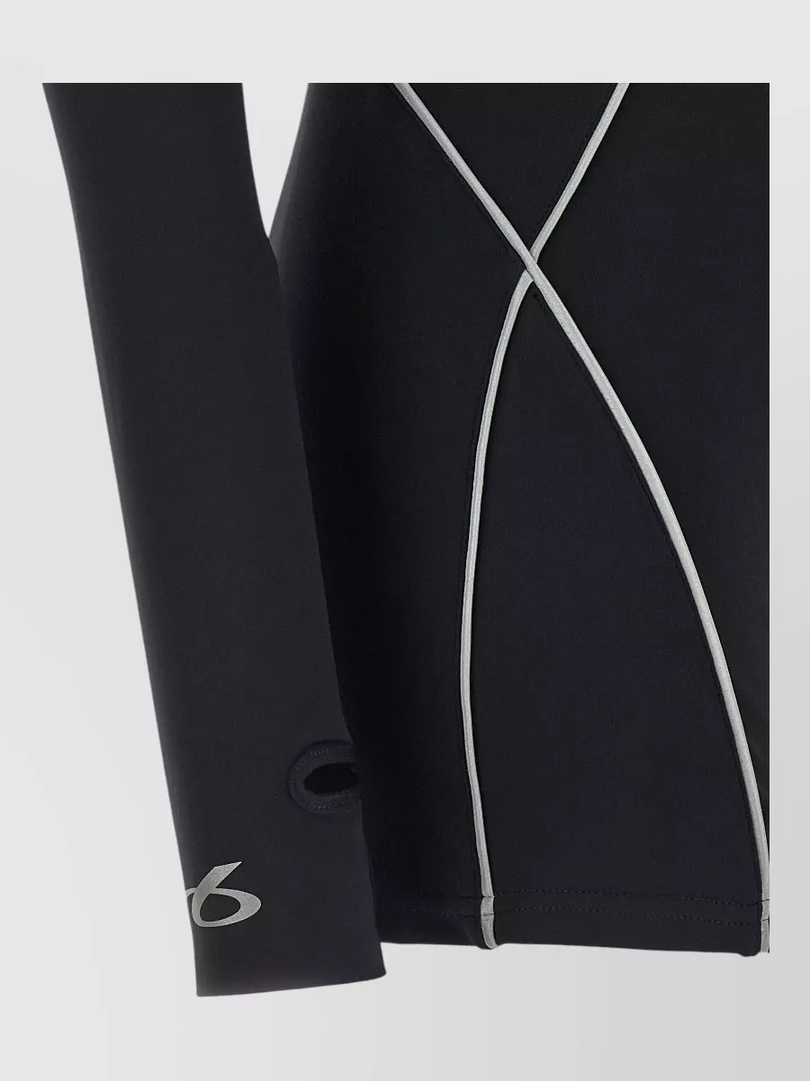 Balenciaga Techwear Long-Sleeve High-Neck Bodysuit