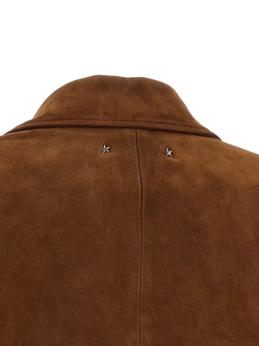 Golden Goose Leather Single-Breasted Suit Jacket