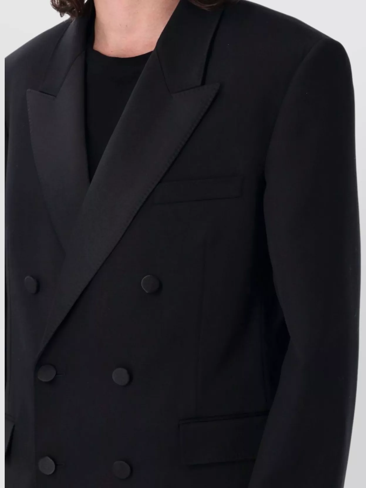 Saint Laurent Double Breasted Smoking Jacket