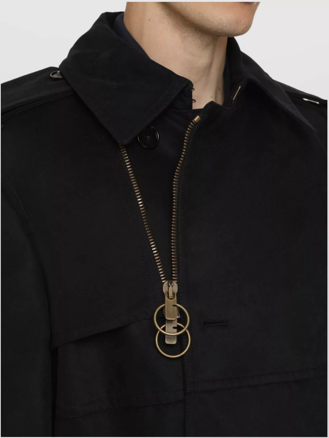 Burberry Belted Cotton Trench Coat With Storm Shield