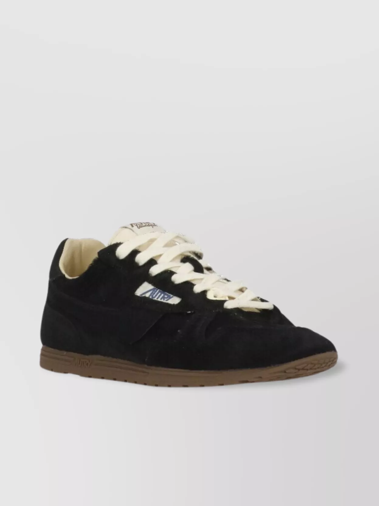 Autry Black Lace Up Sneakers In Black