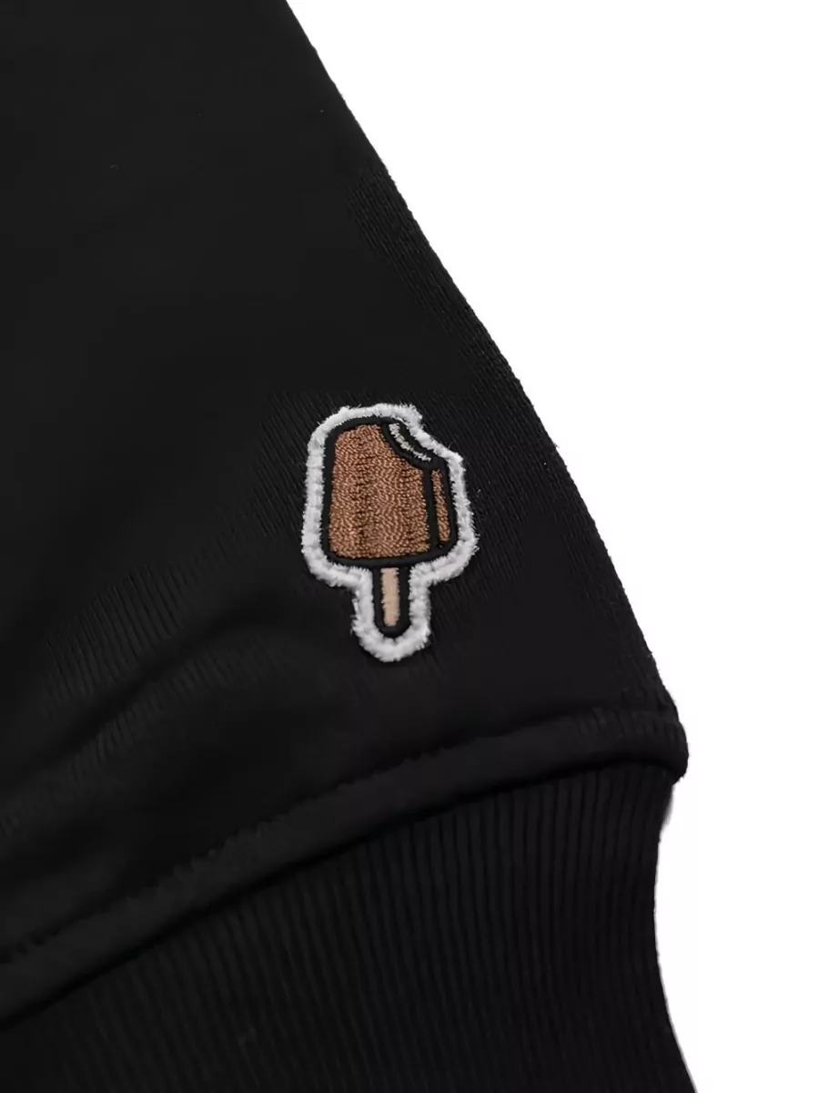 Icecream Cotton Graphic Print Hoodie