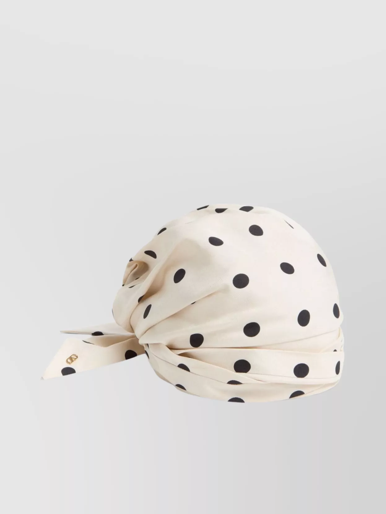 VALENTINO POLKA DOT-PRINT TURBAN SCARF