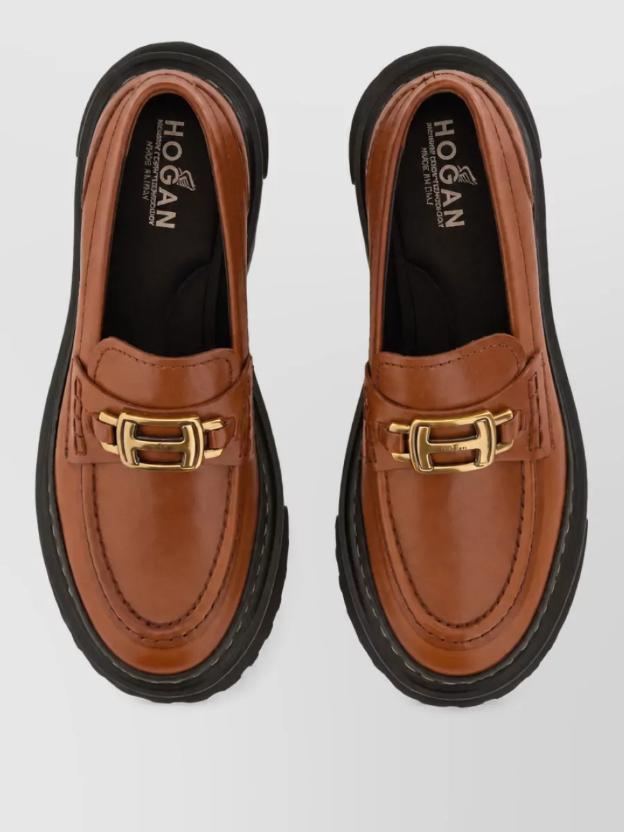 Hogan Leather Moccasins