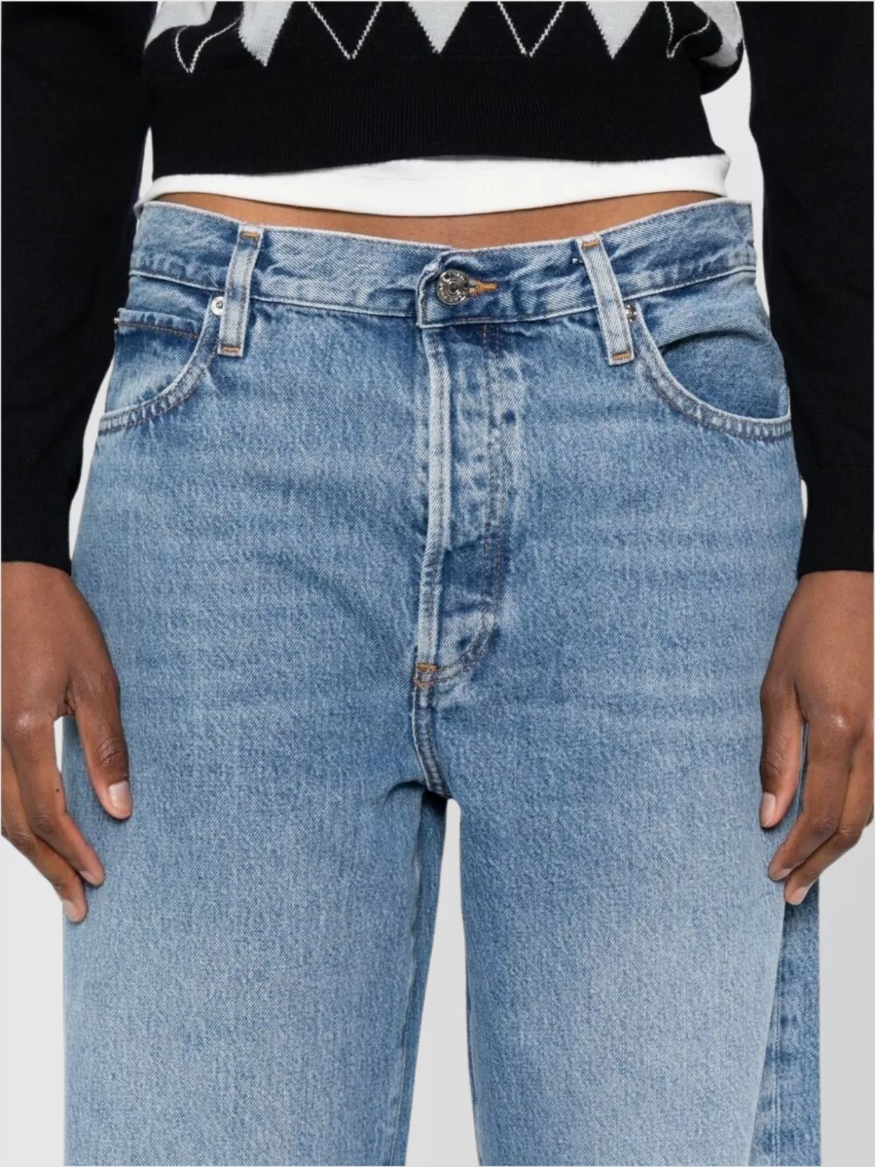 Frame Loose Wide Leg Jeans In Regenerated Cotton
