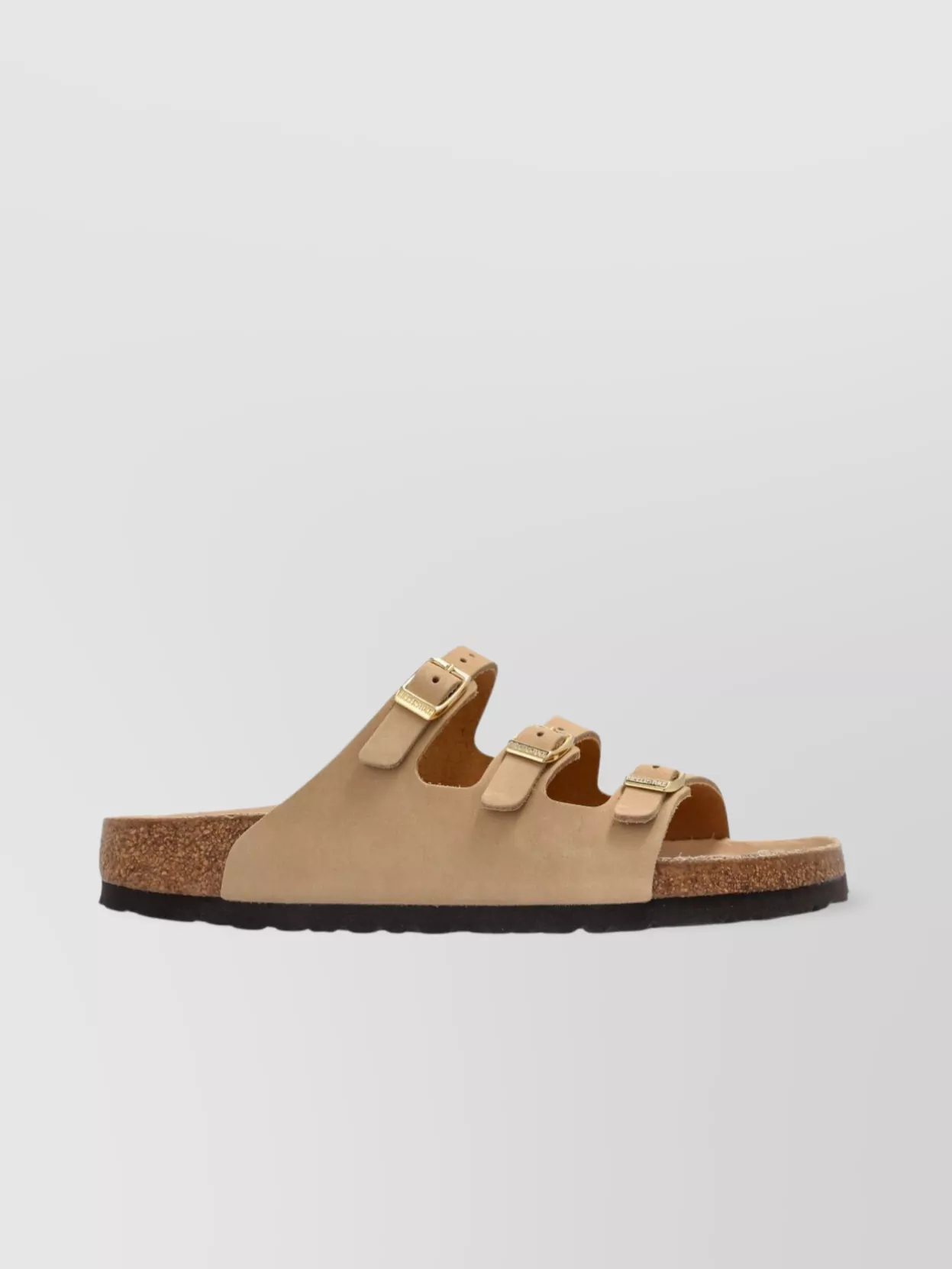 Birkenstock Triple Buckle Round Toe Flat Sandals