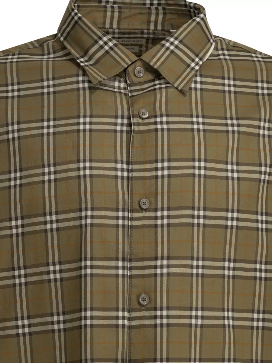 Burberry Checked Cotton Casual Shirt