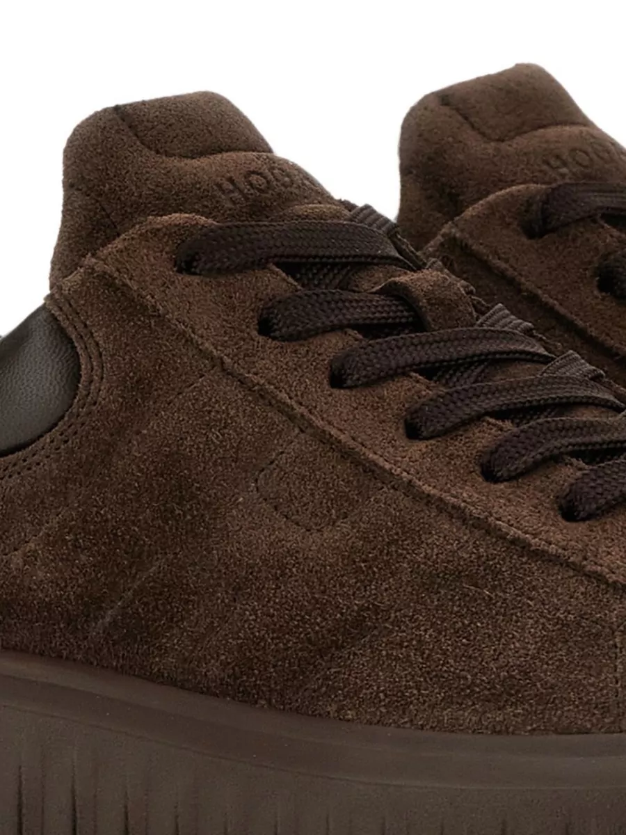 Hogan Leather Low-Top Lace-Up Sneakers
