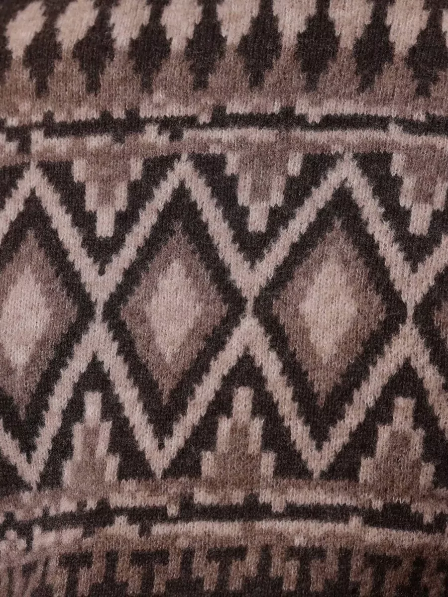 Ballantyne Geometric Intarsia Wool Jumper
