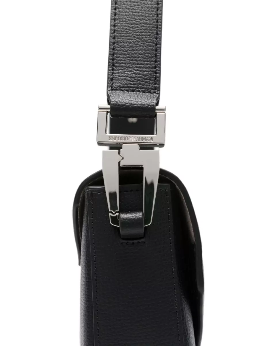 Emporio Armani Grained Leather Cross-Body Bag