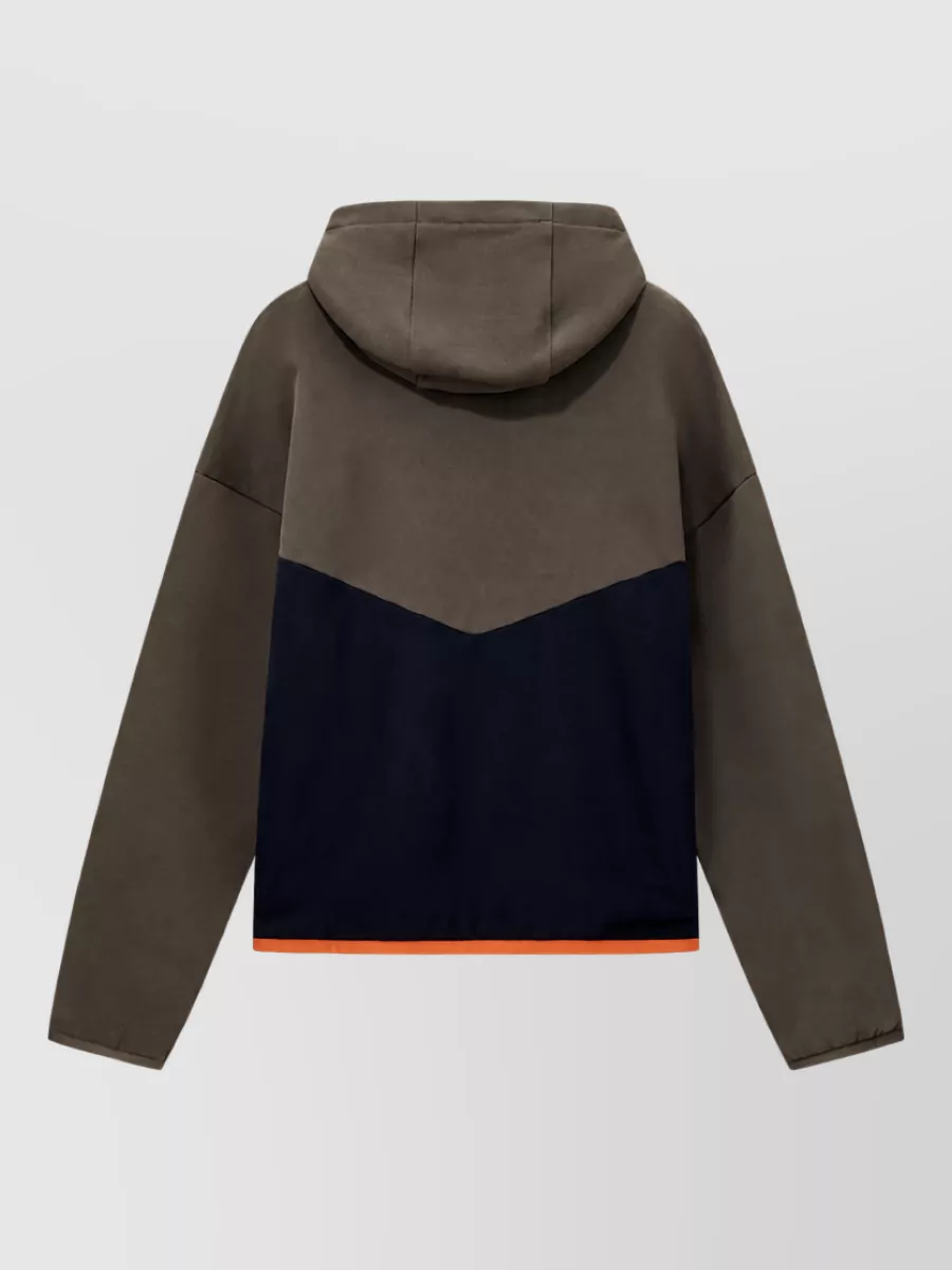 Emporio Armani Cotton Colour Block Hoodie