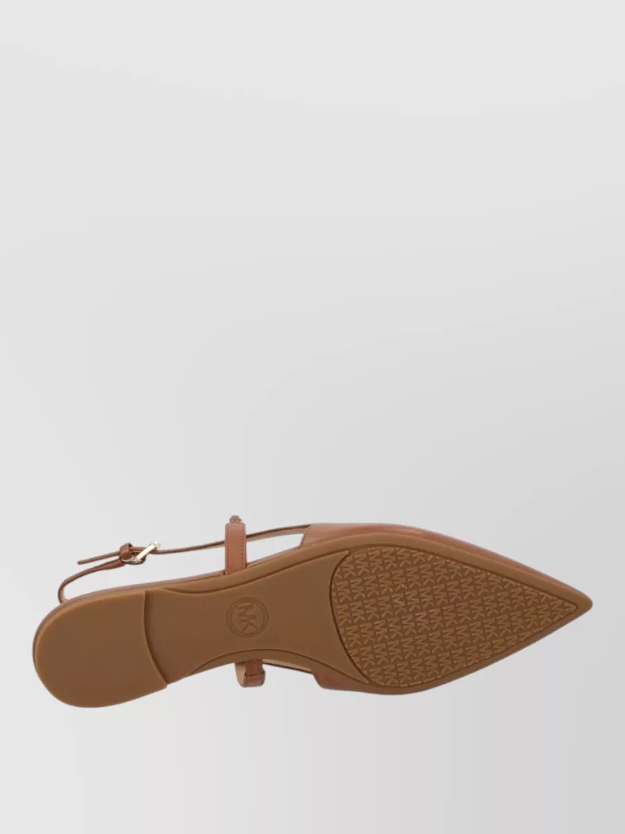 Michael Kors Leather Dina Flex Sling Ballerina Shoes