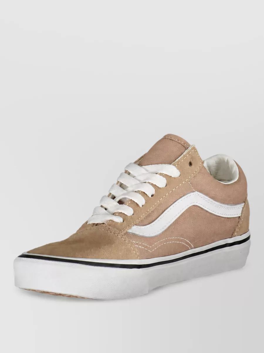 Vans Polyester Leather Low-Top Sneakers