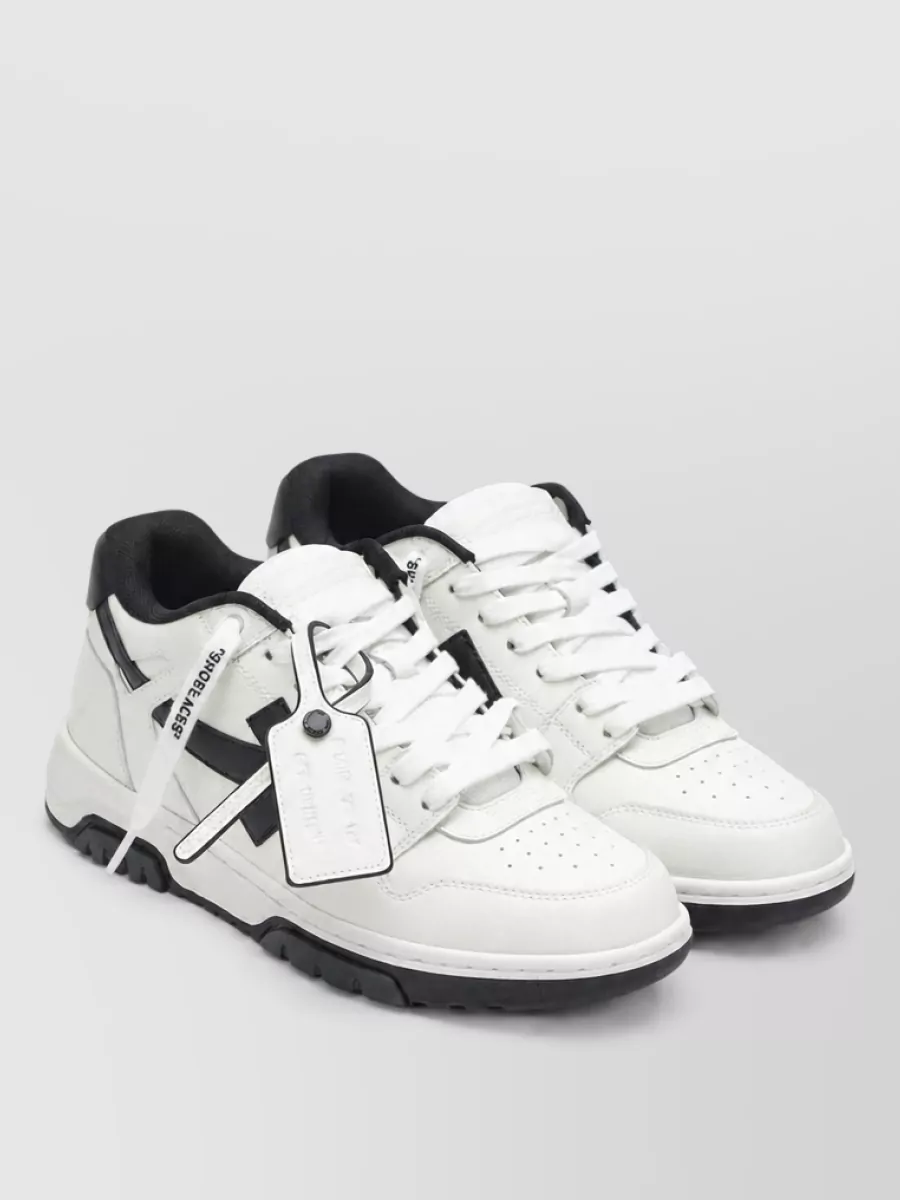 Off-White leather low-top sneakers