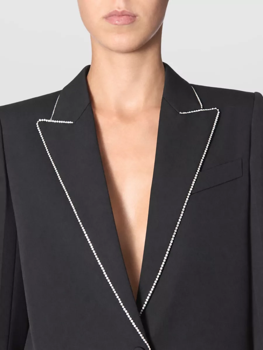 Givenchy Wool Crystal-Embellished Blazer