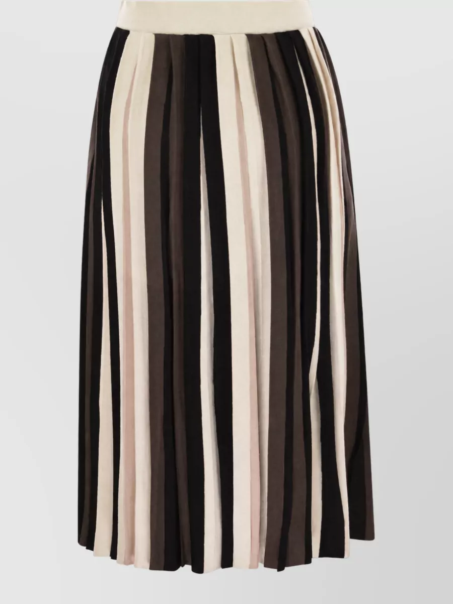 Weekend Max Mara viscose pleated midi skirt