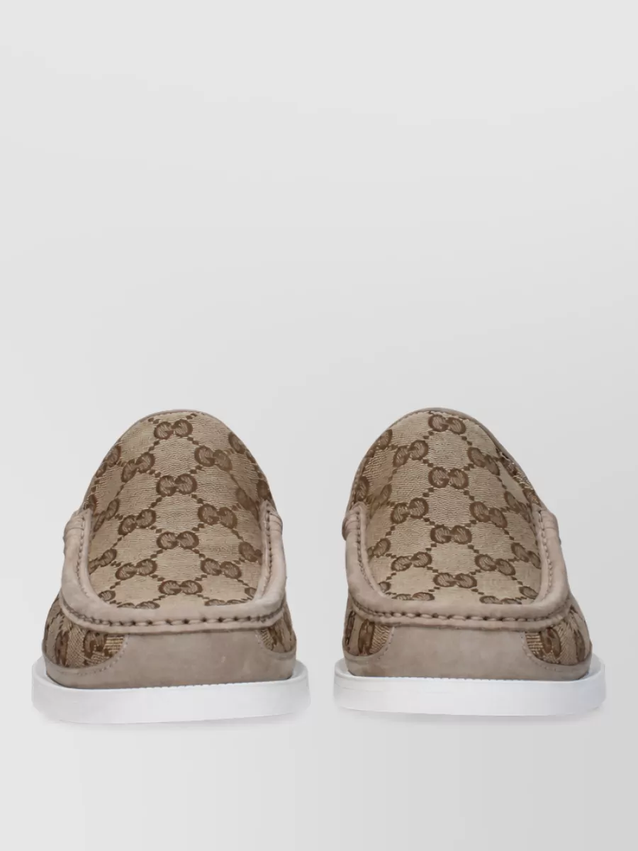 Gucci fabric boat shoes