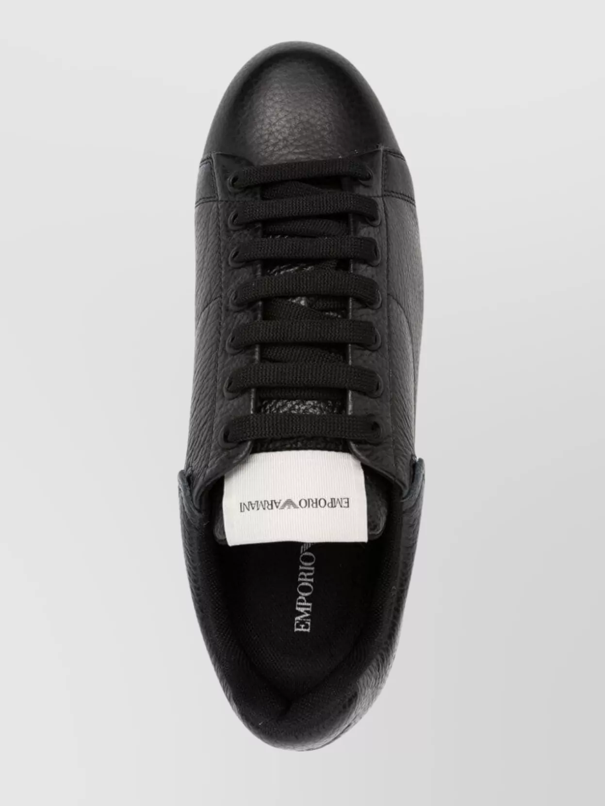 Emporio Armani Leather Sneakers With Chunky Rubber Sole