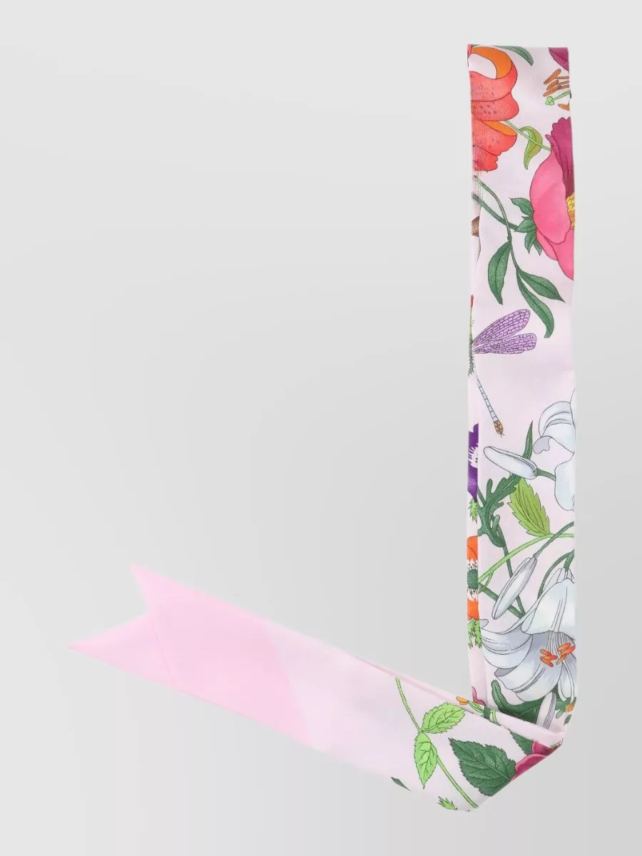 Gucci Silk Floral-Print Scarf