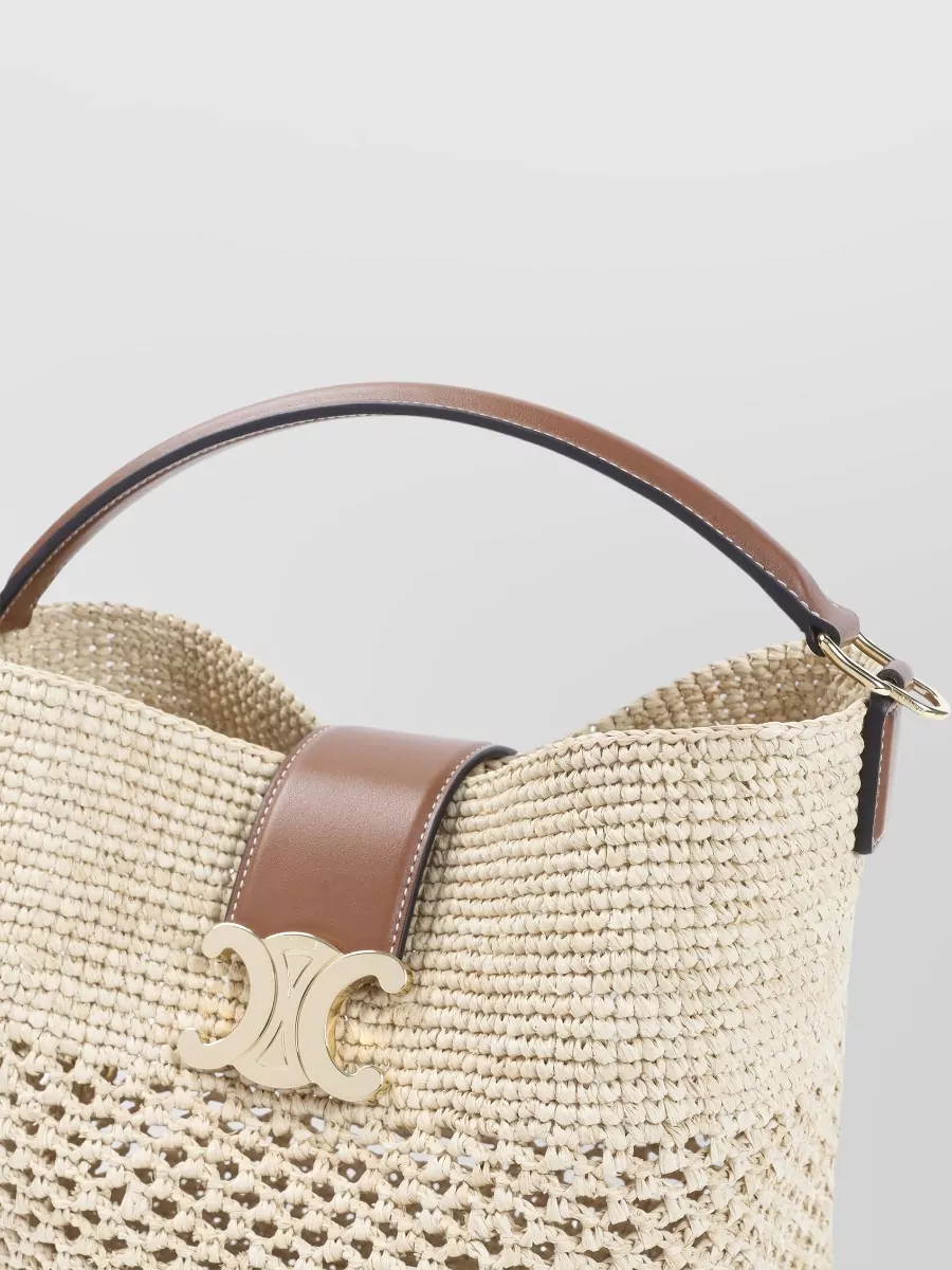 Celine Raffia Bucket Bag
