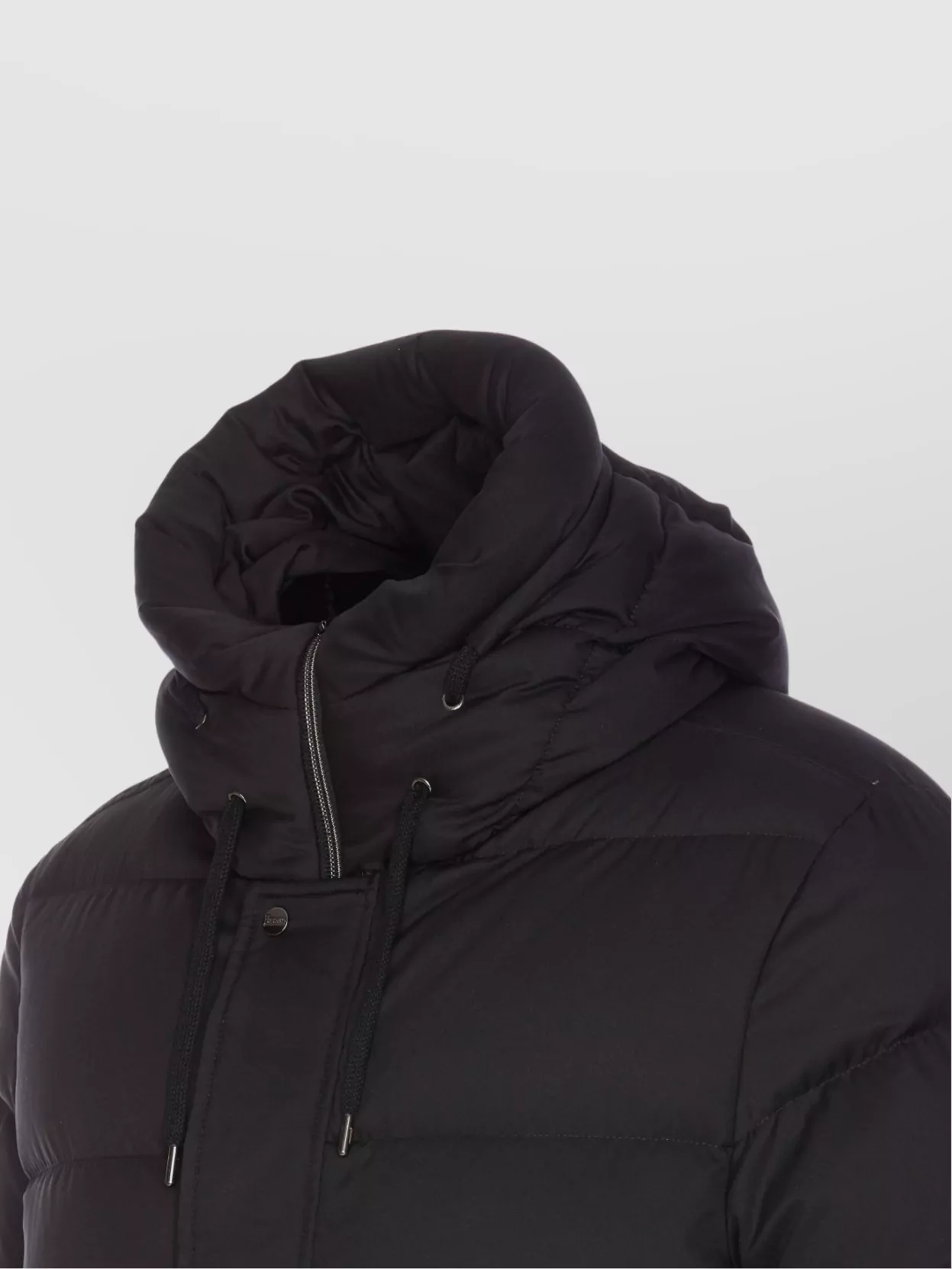 Herno Down Jacket With High Collar And Hood
